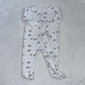 Beau and belle full zip gender neutral footie/ sleeper 0-3 months